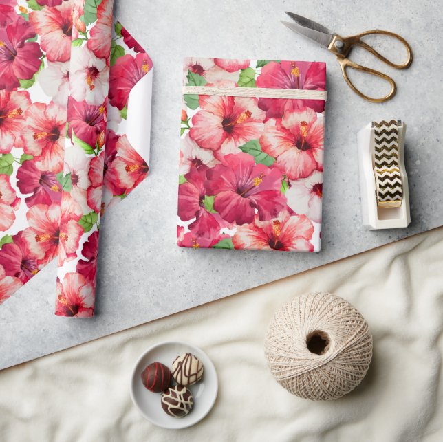 Hawaiian Floral Wrapping Paper (Crafts)