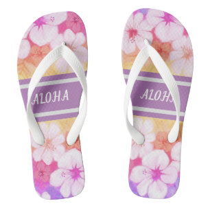 Hawaiian Flower Aloha 01 Thongs