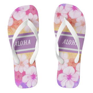 Hawaiian Flower Aloha 01 Thongs