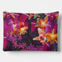 Hawaiian Flower Frenzy Travel Bag