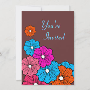 Hawaiian Flower Invitations