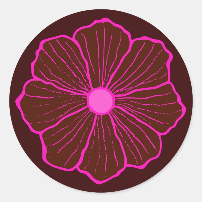 Hawaiian Flower Sticker (Front)