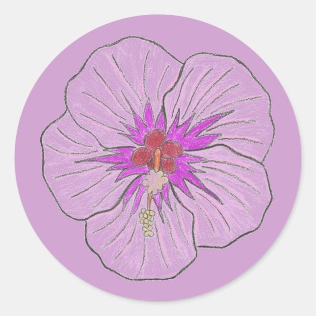 Hawaiian Flower sticker (Front)