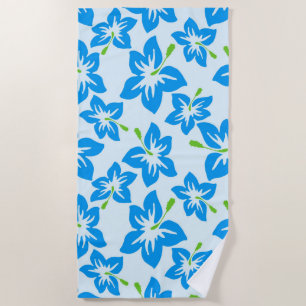 Hawaiian Flowers Beach Towel