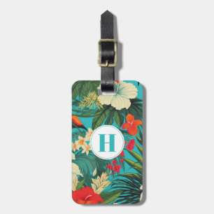 Hawaiian Flowers Luggage Tag