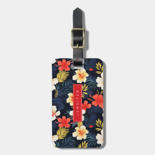 Hawaiian Flowers Luggage Tag