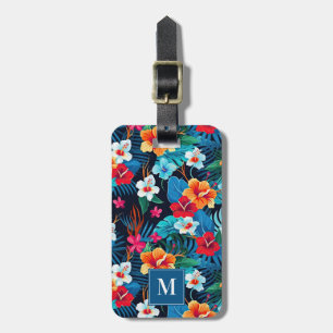Hawaiian Flowers Luggage Tag