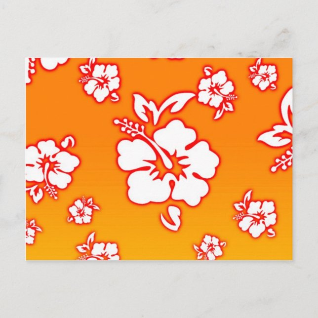 Hawaiian Flowers Postcard (Front)