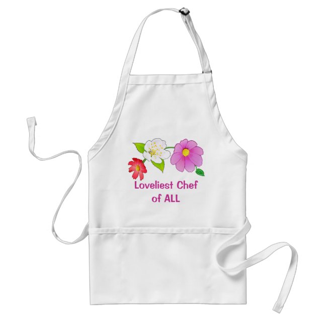 Hawaiian Flowers Pretty Aprons Printed Custom (Front)