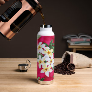Hawaiian flowers water or coffee insulated Bottle