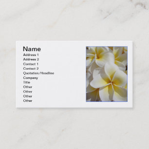 Hawaiian Frangipani Business Card
