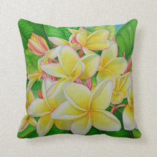 Hawaiian Frangipani Cushion