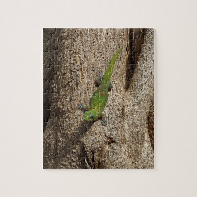 Hawaiian gecko tropical puzzle (Vertical)