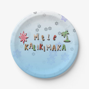 Hawaiian Gingerbread Cookies and Candy Paper Plate