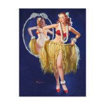 Hawaiian Girl Pin Up