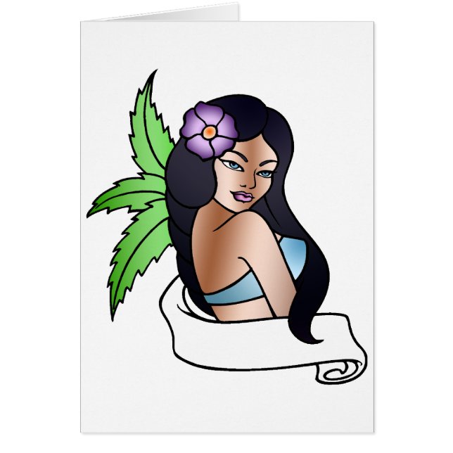 hawaiian girl tattoo (Front)