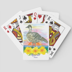 Hawaiian Goose Nene State Bird of Hawaii Playing Cards