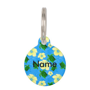 Hawaiian Green Sea Turtle Pet Tag