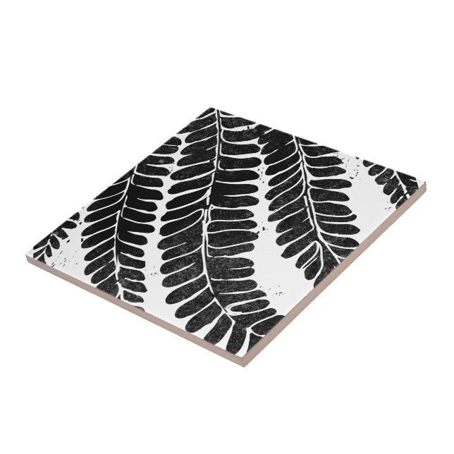 Hawaiian Haole Koa- leucaena leaf Ceramic Tile (Side)