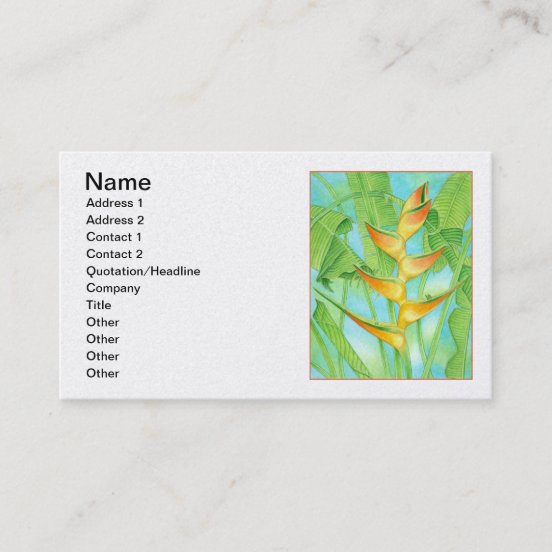 Hawaiian Business Cards Zazzle AU