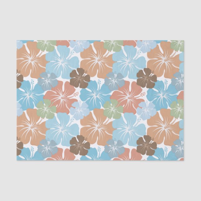 Hawaiian Hibiscus Floral Tissue Paper (Front)