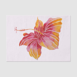 Hawaiian Hibiscus Flower 10lb Tissue Paper, White Paper
