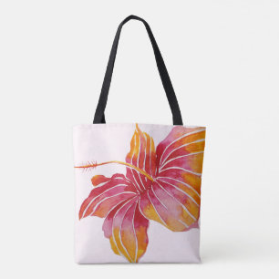 Hawaiian Hibiscus Flower   All-Over-Print Tote Bag