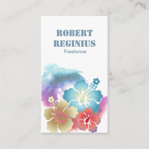 Hawaiian Hibiscus Flower gd6557 Business Card