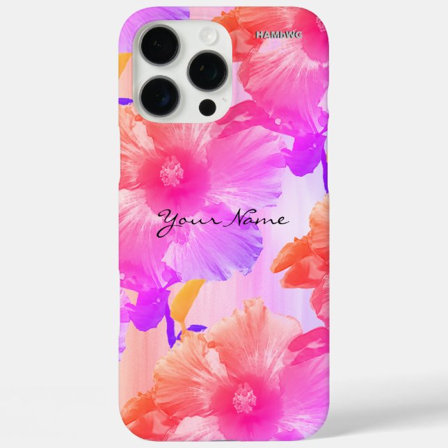 Hawaiian Hibiscus Flower- HAMbyWG Case-Mate iPhone Case (Back)