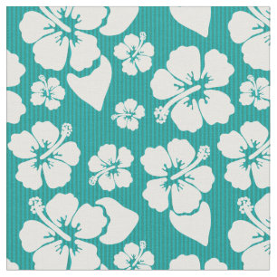 Hawaiian Hibiscus Flower Pattern Fabric