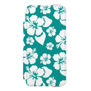 Hawaiian Hibiscus Flower Pattern Incipio Watson™ iPhone 5 Wallet Case