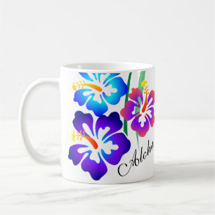 Hawaiian Hibiscus Flowers Aloha Coffee Mug