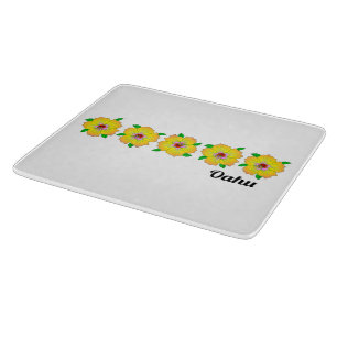 Hawaiian Hibiscus Flowers Oahu Hawaii Cutting Board