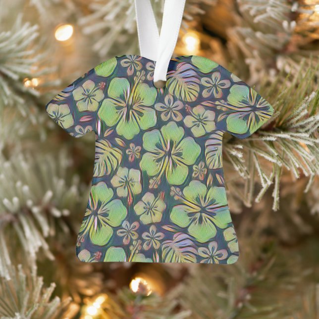 Hawaiian Hibiscus green Ornament (Tree)