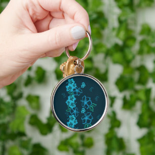 Hawaiian Hibiscus Icons Key Ring