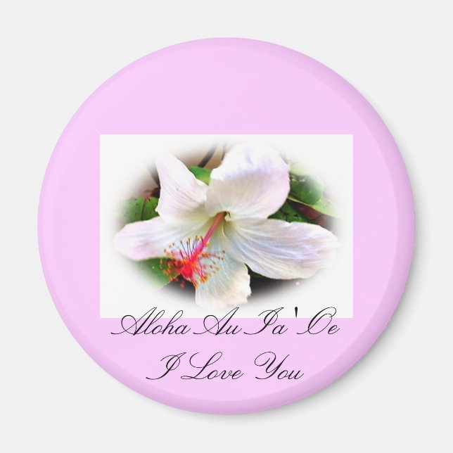 Hawaiian Hibiscus Magnet (Front)