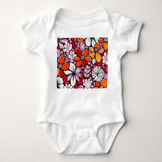 Hawaiian Holiday Baby Bodysuit (Front)