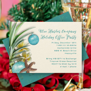 Hawaiian Holiday Company Office Party Invitation