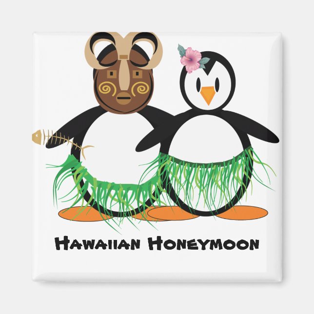 Hawaiian Honeymoon Magnet (Front)