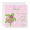 Hawaiian Honu Baby Shower Invitation - Pink