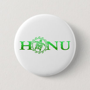 Hawaiian Honu Green Sea Turtle 6 Cm Round Badge