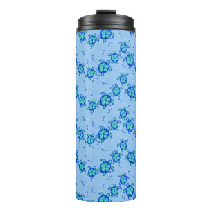 Hawaiian Honu Hibiscus Sea Turtles Thermal Tumbler