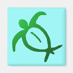 Hawaiian Honu Petroglyph - Magnet
