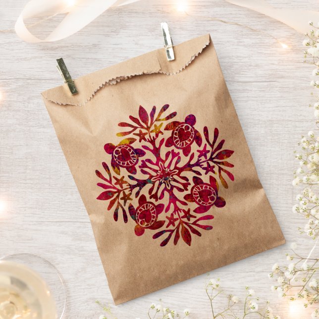Hawaiian Honu sea turtle paper Favour Bag (Clipped)