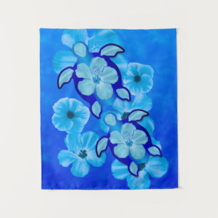 Hawaiian Honu Sea Turtles Tapestry