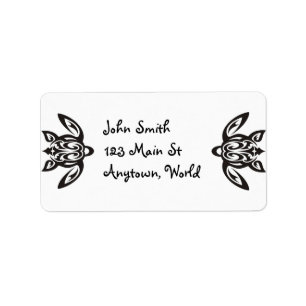 Hawaiian Honu Turtle Label