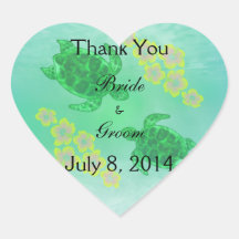 Hawaiian Honu Wedding Thank You