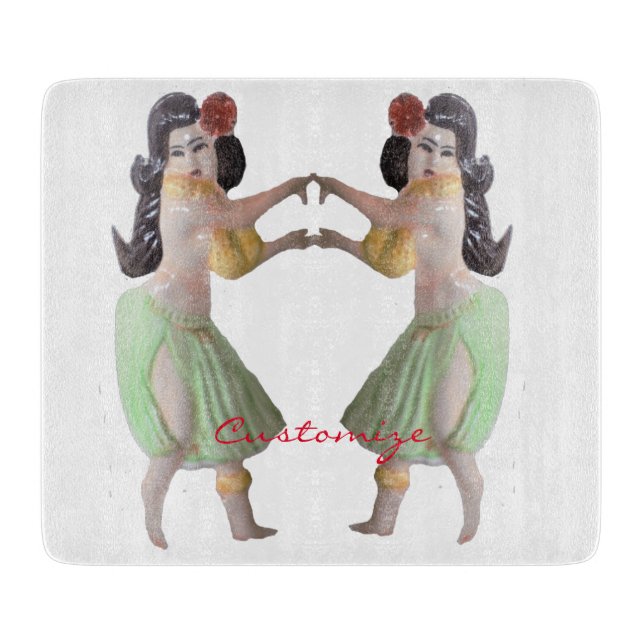 Hawaiian Hula Dancers Thunder_Cove Cutting Board (Front)