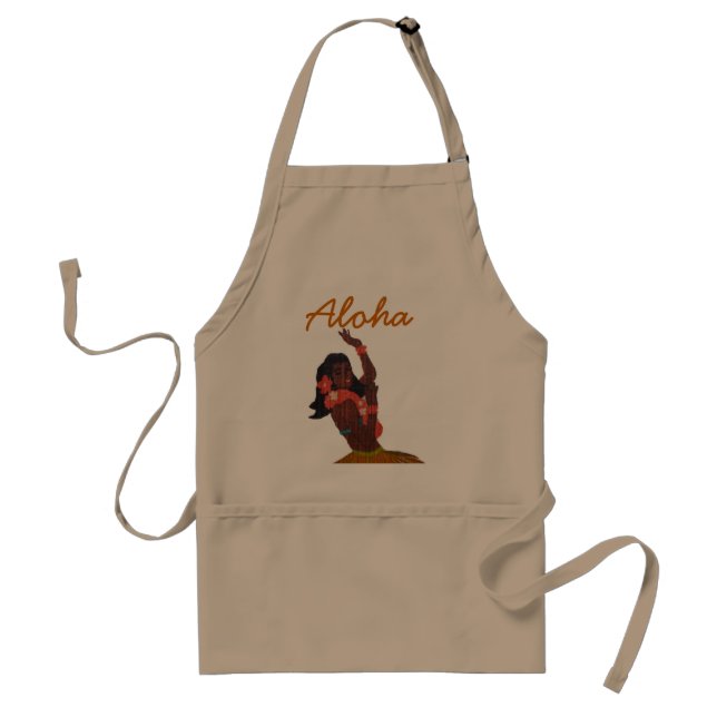 Hawaiian Hula Girl Dancer Standard Apron (Front)