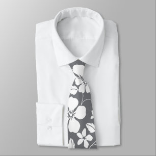 HAWAIIAN HULA (GRAY) TIE